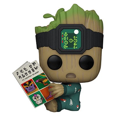 Funko Pop Marvel Iam Groot Groot In - Onesie W/Book #1193 Vinil 9,5 cm Oficial Funko