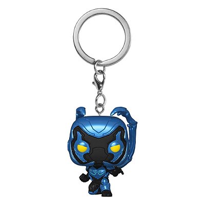 Funko Pop Keychain Blue Beetle - Blue Beetle #72348 Vinil 9,5 cm Oficial Funko