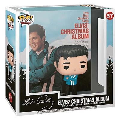 Funko Pop Rocks Albums Elvis Presley - Christmas 57 #65621 Vinil 9,5 cm Oficial Funko