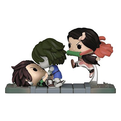 Funko Pop Demon Slayer Tanjiro & Nezuko - Vs.Temple Demon #1419 Vinil 9,5 cm Oficial Funko