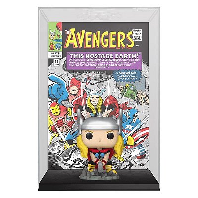 Funko Pop Marvel Comic Cover Thor - Avengers 38 #74593 Vinil 9,5 cm Oficial Funko