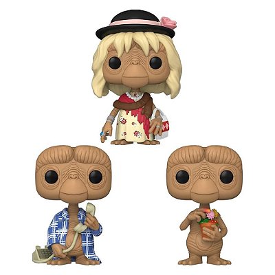 Funko Pop E.T. - 40Th 3Pack #65051 Vinil 9,5 cm Oficial Funko