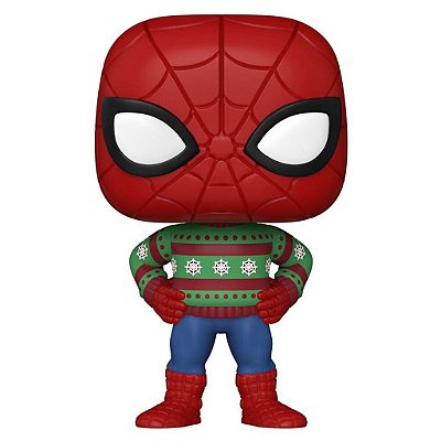 Funko Pop Marvel - Holiday Spider-Man #1284 Vinil 9,5 cm Oficial Funko