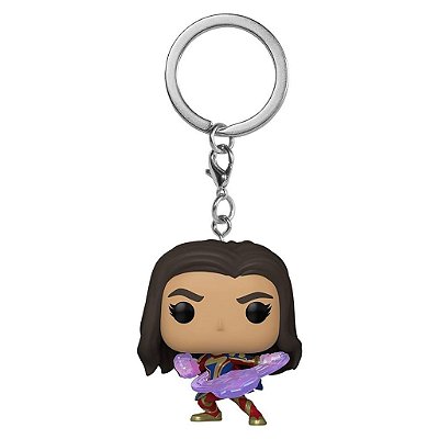 Funko Pop Keychain Marvel The - Marvs Ms.Marvel #67591 Vinil 9,5 cm Oficial Funko