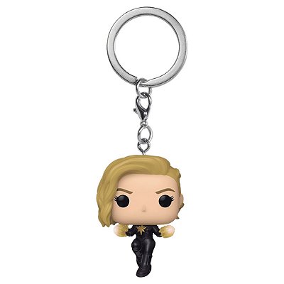 Funko Pop Keychain Marvel The Marvs - Captan Marvel #67589 Vinil 9,5 cm Oficial Funko