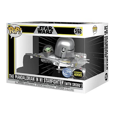 Funko Pop Star Wars Mandalorian - N1 Starfighter #592 Vinil 9,5 cm Oficial Funko