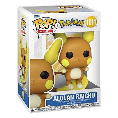 Funko Pop Pokemon - Alolan Raichu (Temporada 7) #1011 Vinil 9,5 cm Oficial Funko