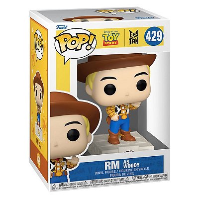 Funko Pop Rocks Toy Story X Bts Rm - As Woody #429 Vinil 9,5 cm Oficial Funko