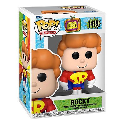 Funko Pop Tv Schoolhouse Rock - Sr Rocky #1419 Vinil 9,5 cm Oficial Funko