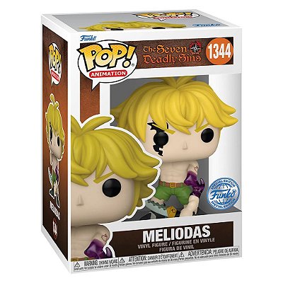 Funko Pop The Seven Deadly Sins Meliodas - Mode Demon #1344 Vinil 9,5 cm Oficial Funko