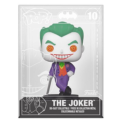 Funko Pop Heroes Dc Joker Die-Cast - Joker 10 #74301 Vinil 9,5 cm Oficial Funko