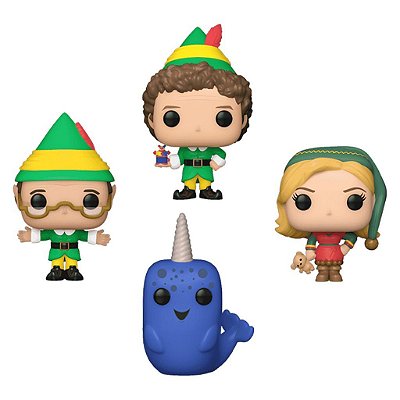 Funko Pop Pocket Elf Tree Holiday - Box 4Pack #73918 Vinil 9,5 cm Oficial Funko