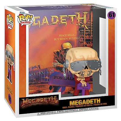 Funko Pop Rocks Albums - Megadeth 61 #72589 Vinil 9,5 cm Oficial Funko