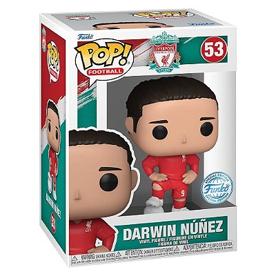 Funko Pop Football Liverpool - Darwin Nunez #53 Vinil 9,5 cm Oficial Funko