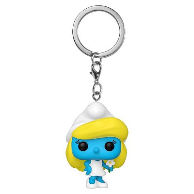 Funko Pop Keychain The - Smurfs Smurfette #79256 Vinil 9,5 cm Oficial Funko