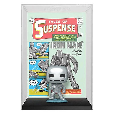 Funko Pop Marvel Cover Iron Man Tales Os - Suspense 34 #72504 Vinil 9,5 cm Oficial Funko
