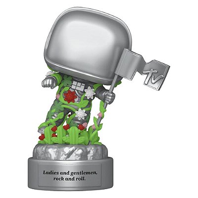 Funko Pop Mtv Music Mtv 40Th Mtv - Moon Person #201 Vinil 9,5 cm Oficial Funko