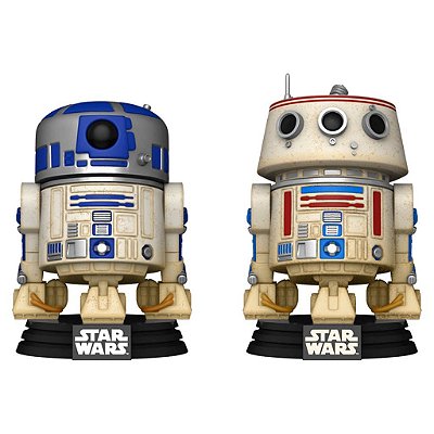 Funko Pop Star Wars Galactic Convention R2-D2 & - R5-D4 2Pack #68750 Vinil 9,5 cm Oficial Funko