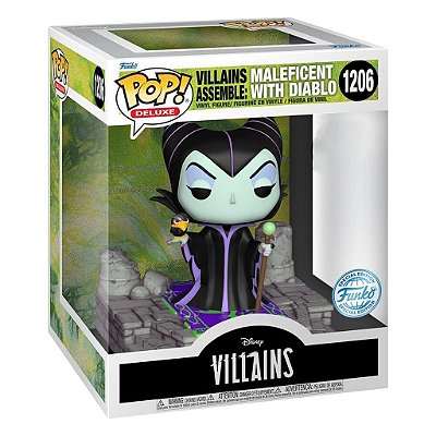 Funko Pop Disney Villains - Maleficent W/Diablo #1206 Vinil 9,5 cm Oficial Funko