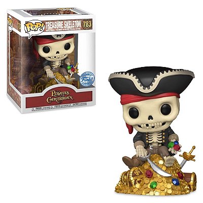 Funko Pop Piratas Of The Caribbean - Treasure Skelton #783 Vinil 9,5 cm Oficial Funko