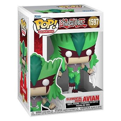 Funko Pop Yu-Gi-Oh Avian - Elemental Hero #1597 Vinil 9,5 cm Oficial Funko