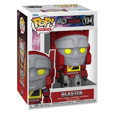 Funko Pop Transformers - 40Th Blaster #134 Vinil 9,5 cm Oficial Funko