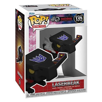 Funko Pop Transformers - 40Th Laserbeak #135 Vinil 9,5 cm Oficial Funko