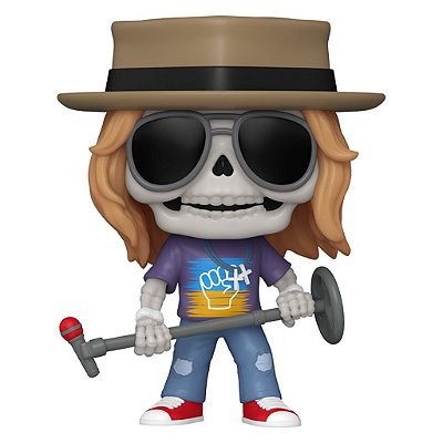 Funko Pop Rocks Guns Roses Axl - Rose Skeleton #401 Vinil 9,5 cm Oficial Funko
