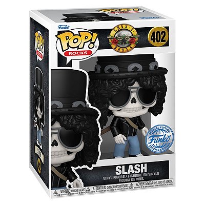 Funko Pop Rocks Guns Roses - Slash Skeleton #402 Vinil 9,5 cm Oficial Funko