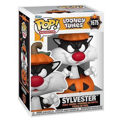 Boneco Funko Pop Looney Tunes Halloween - Sylvester W/pumpkin #1675