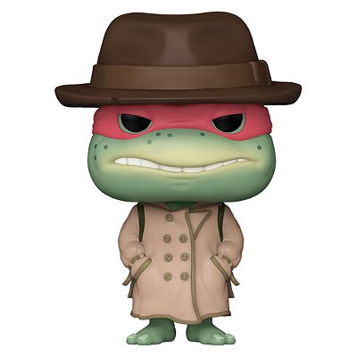 Boneco Funko Pop Turtles Ninja Raphael W/coat - & Hat (Temporada 2) #1612