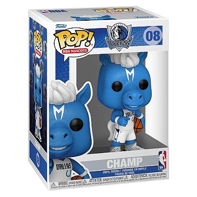 Boneco Funko Pop NBA Mascots - Dallas Champ #08
