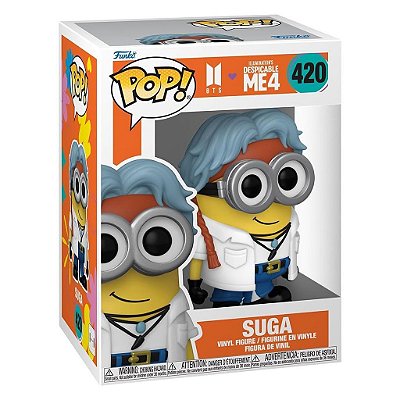 Boneco Funko Pop Rocks Minions X - Bts Suga #420