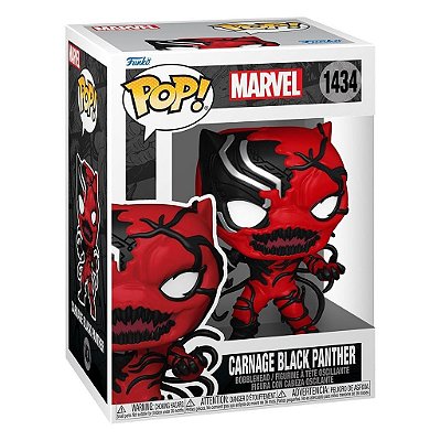 Boneco Funko Pop Marvel Carnageized - Black Panther #1434