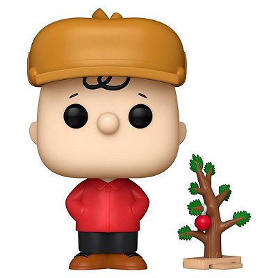 Funko Pop Peanuts Carlie - Brown W/Tree #1627 Vinil 9,5 cm Oficial Funko
