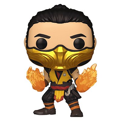 Funko Pop Mortal Kombat - 1 Scorpion #1021 Vinil 9,5 cm Oficial Funko