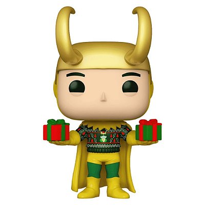 Funko Pop Marvel Holiday - Loki W/Sweater #1322 Vinil 9,5 cm Oficial Funko