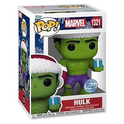 Funko Pop Marvel - Holiday Hulk #1321 Vinil 9,5 cm Oficial Funko