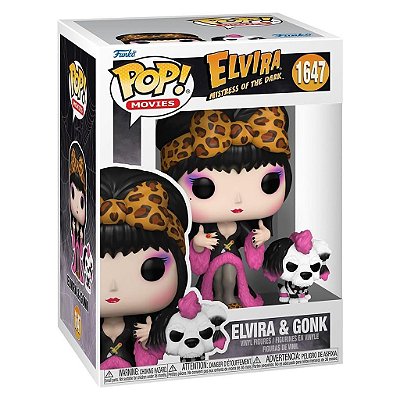 Funko Pop Elvira Mistress Of The Dark Elvira - & Gonk #1647 Vinil 9,5 cm Oficial Funko
