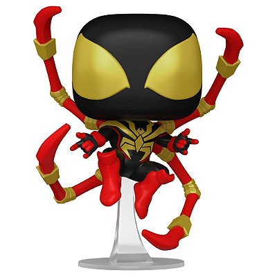 Funko Pop Marvel Spider-Man Comics Miles Morales - Iron Spider #1448 Vinil 9,5 cm Oficial Funko