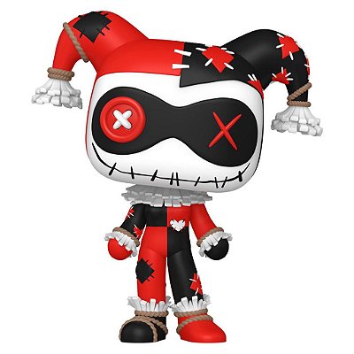 Funko Pop Heroes Dc Patchwork - Harley Quinn #510 Vinil 9,5 cm Oficial Funko