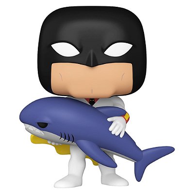 Funko Pop Space Ghost Plus Space - Ghost W/Shark #1770 Vinil 9,5 cm Oficial Funko