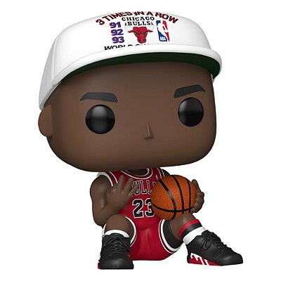 Boneco Funko Pop NBA Chicago Bulls Michael Jordan W/3 Times In - A Row #222