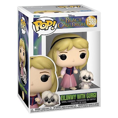 Funko Pop Disney The Black Caudron - Elonwy W/Gurgi #1588 Vinil 9,5 cm Oficial Funko