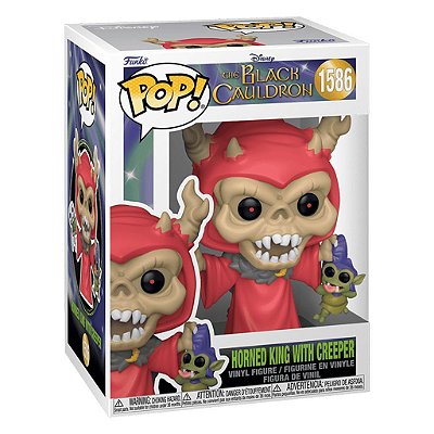 Funko Pop Disney The Black Caudron Horned - King W/Creeper #1586 Vinil 9,5 cm Oficial Funko