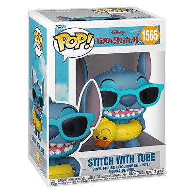 Funko Pop Disney Lilo Stitch - Stitch W/Tube #1565 Vinil 9,5 cm Oficial Funko