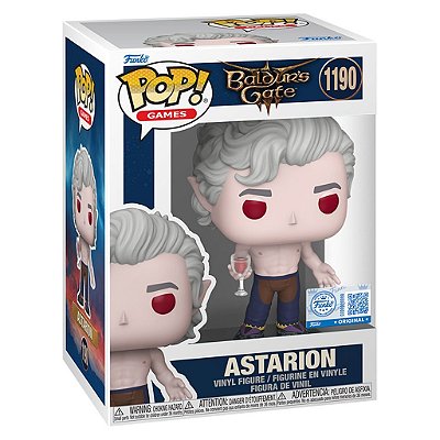 Funko Pop Baldurs Gate - Astarion Shirtless (Temporada 3) #1190 Vinil 9,5 cm Oficial Funko