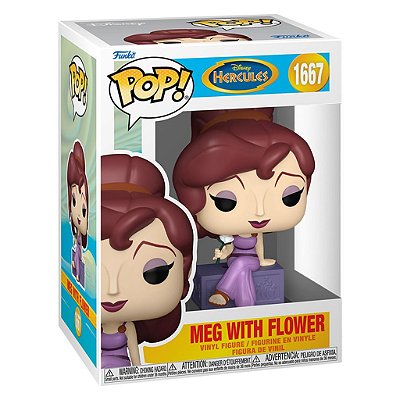Funko Pop Disney Hercules - Meg W/Flower (Temporada 4) #1667 Vinil 9,5 cm Oficial Funko
