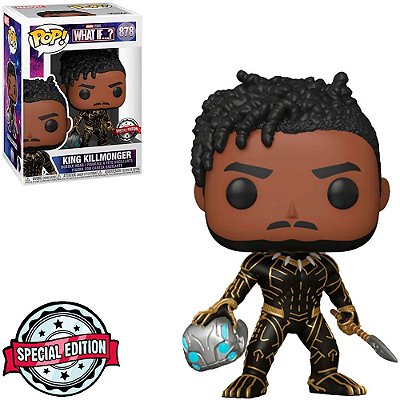 Funko Pop Marvel What Iff ? - King Killmonger #878 Vinil 9,5 cm Oficial Funko