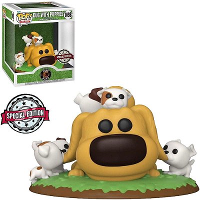 Funko Pop Disney Dug Days - Dug W/Puppies #1098 Vinil 9,5 cm Oficial Funko